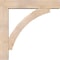 Ekena Millwork Thorton Block Smooth Bracket w/ Offset Brace, Douglas Fir, 7 1/2"W x 40"D x 40"H BKT0806X40X40THR05SDF - alternate 2
